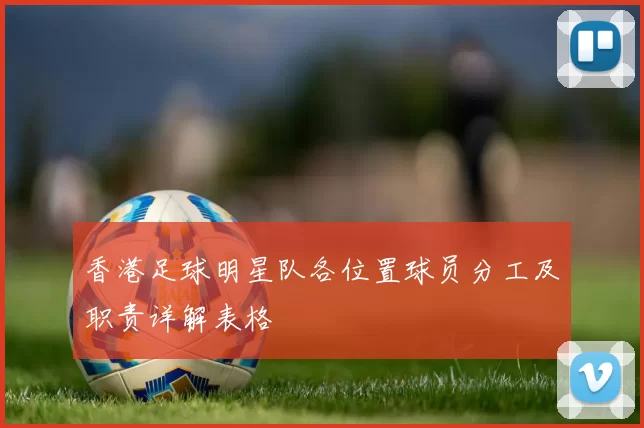香港足球明星队各位置球员分工及职责详解表格